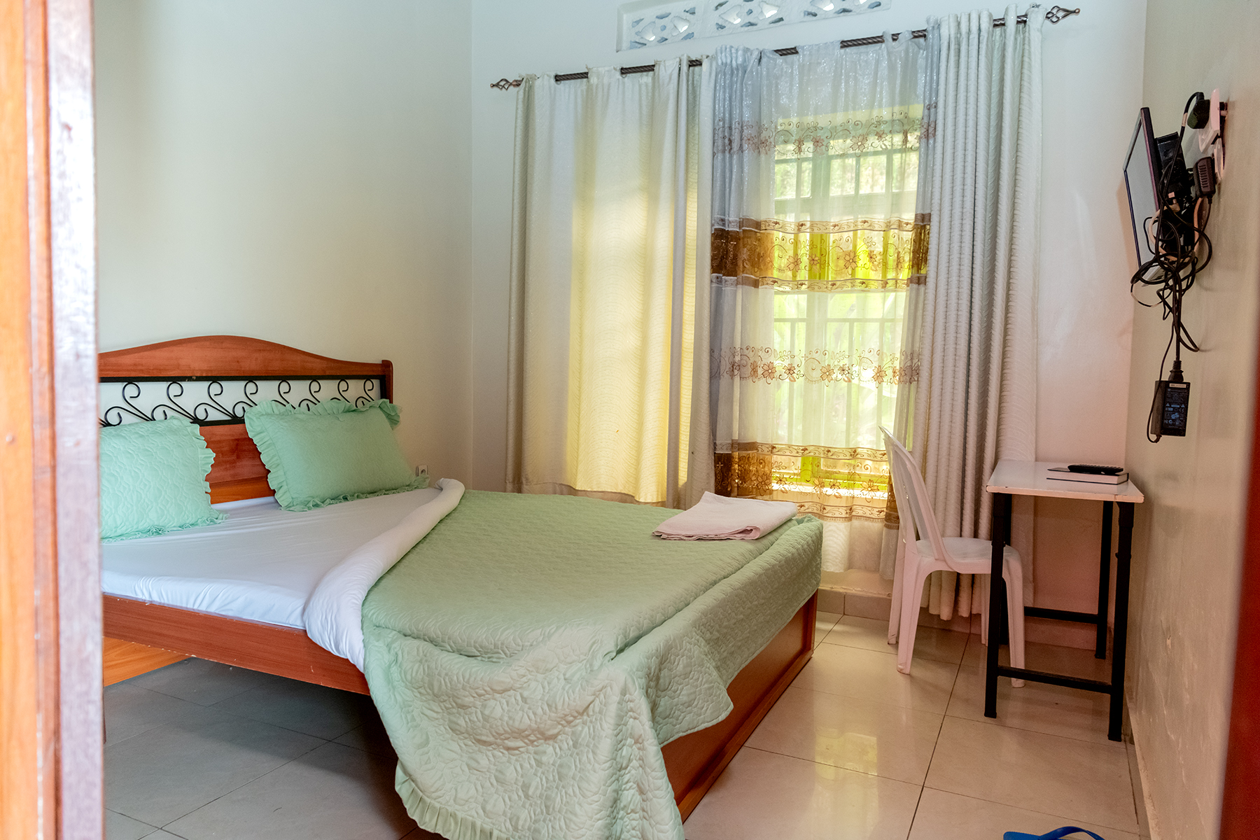 Beautiful Rwanda landscape and affordable hotel stay